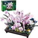 Orchid Praying Mantis Flowers Bonsai Building Set, Compatible with Lego Insects Nature Inspired STEM Kit for Adults, Stunning Desk Decor for Home/Office, for Boys Girls Aged 8-16+ 1077PCS