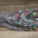 Alonfale 6FT Red Magnolia Tree, 1 Pack Faux Tree Indoor Outdoor Decor