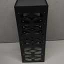 ZENFUN Metal Umbrella Holder Stand for Entryway, Square Umbrella Organizer, Walking Sticks Storage Bin Freestanding for Home, Office, Hotel, Black, 5.9 x 5.9 x 15.7 Inches