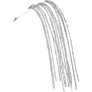 KI Store Silver Dripping Sequin Christmas Tree Picks Spray 6pcs Cascading Christmas Picks for Xmas Tree Garland Decorations