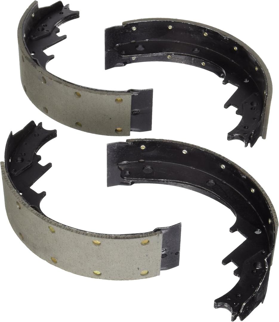 Bosch Automotive BS450R Blue Drum Brake Shoe Set - Compatible With Select Full-Size 1961-78 Chevrolet and GMC Trucks, SUVs, and Vans - FRONT|REAR (Riveted)