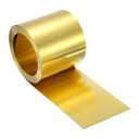 uxcell Brass Sheet Roll, 320" x 2" x 0.002" Metal Flashing Brass Foil Roll for Crafting, Electrical DIY Projects Repairs, Gold