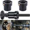 MG21103 Dana 30/44 Front Axle Tube Seal Pair & Inner Axle Side Seal Installation Tool For Jeep Wrangler JK JKU YJ TJ LJ Cherokee XJ Grand Cherokee ZJ 1984-2018 (3 PCS Black)