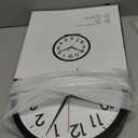 AKCISOT Wall Clock 10 Inch Silent Non-Ticking Modern Clocks Battery Operated - Analog Small Classic for Office, Home, Bathroom, Kitchen, Bedroom, School, Living Room(Black)