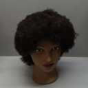 Hairingrid Mannequin Head African American with 100% Human Hair Cosmetology Afro Hair Manikin Head for Practice Styling Braiding and Free Clamp Holder (R72026B0210H)