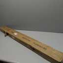 Matte Black Double Curtain Rods 36-72 Inch,1Front and 5/8Back Double Drapery Rod with Small Round Ball and Aluminum Brackets, Adjustable Dual Window Rod for Sheer/Blackout Curtains