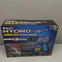 Ontel Turbo Jet HydroX5 Pro Portable Cordless Pressure Washer (21V 3000mAh Battery), 6-in-1 Nozzle, Dual Water Source, 16ft Detachable Hose