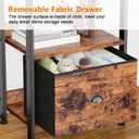 Furologee 5 Tier Bookshelf with Drawer, Tall Narrow Bookcase with Shelves, Wood and Metal Bookshelves Storage Organizer, Industrial Display Standing Shelf Unit for Bedroom, Living Room, Rustic Brown
