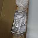 Kenney 5/8" Adjustable 2.5-3" Curtain Rod Mounting Brackets, Set of 2, Brushed Nickel