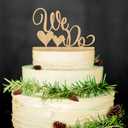 Wedding Cake Topper Wedding Cake Decorations(Wood colour)