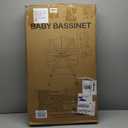 Jaoul Baby Bassinet, Portable Baby Travel Crib for Baby Bed with Wheels Comfy Mattress Mosquito Net Storage for Infant Newborn Lightweight and Breathable Mesh Design Pink