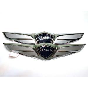 Genuine Oem Hood & Trunk Wing Emblems Badge 1:1 Replacement For 15 16 17 18 Hyundai Genesis Sedan G80