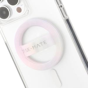 Case-Mate Magnetic Phone Grip MagSafe Loop Grip - Detachable Holder for Hand - Thin Collapsible Soft MagSafe Grips for Back of Phone for iPhone 16 Pro Max /15 Pro Max/14/13/12/S25 Ultra - Soap Bubble (Iridescent)
