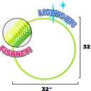 KESS Light-Up Designer Hoop - 12 Pack: Made with a Fashionable mesh to Create a Cool Look and Functional Grip and Light-up Technology That Allows for Colorful Play with Enhanced Visual Effects