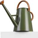 Metal Watering Can with Removable Spout, 1.5 Gallon Large Watering Cans for Plants, Galvanized Steel Gardening Water Can for Indoor & Outdoor Use, Watering Pot with Ergonomic Movable Handle (Olive Green)