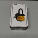 Weatherproof Laminated Padlock with Key,4 Pack Outdoor Pad Locks with Same Key for Gate, Shed, Trailer, Storage, Chain