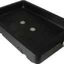 WirthCo Funnel King 32962 Closed Top Drain Pan, 9 Quart Heavy-Duty Polyethylene Waste Fluid Container, 21 x 14 x 5.5 Inches