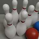 Kids Bowling Set - 10 White Plastic Pins & 2 Lightweight Bowling Balls - Family Fun Indoor & Outdoor Toddler Bowling Set Game for Boys & Girls, Educational & Active Play Toy, Birthday Gift Ages 3+