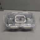 MaMix Snackle Box Container,Leak-Proof Snack Box 8 Compartment Divided Serving Tray with Lid, Dishwasher Safe Food Containers for Fruit Candy Snack Nuts Veggie Party (2 PACK) (BEIGE+PINK)