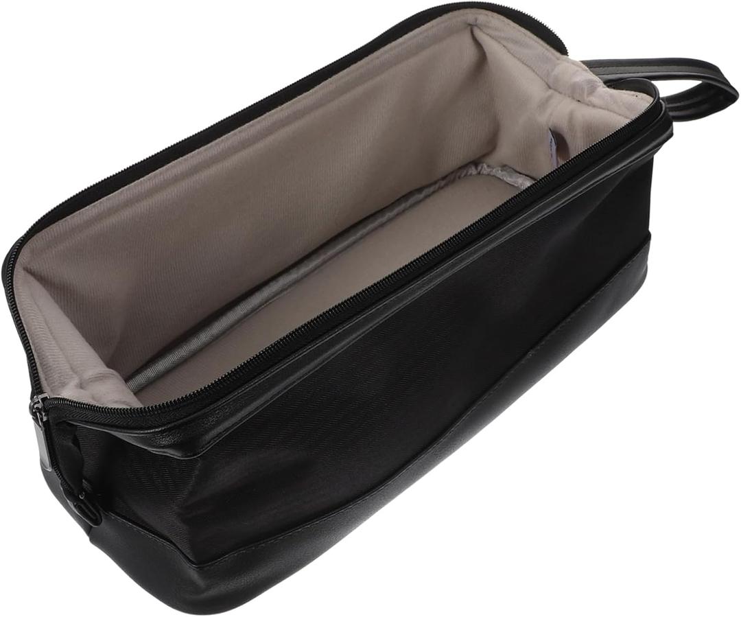 Ipetboom Blow Dryer Bag Hair Straightener Storage Pouch Travel Organizer Wall Mountable Aesthetically Crafted (Black)