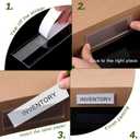 72 Pieces Clear Plastic Adhesive Shelf Tag & Price Label Holders for Supermarket, School, Library, Mailbox & Storage Bins(3 x 1 Inch)