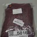 Women's 2 Piece Lounge Set Ruched Short Sleeve Tops High Waisted Wide Leg Pants (Large, Wine Red)