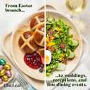 Chic Leaf Palm Leaf Bowls for Rabbits & Small Pets (2.5'', Round, Pack of 75) - Mini Disposable, Compostable, Edible & Chewable Palm Bowls for Bunnies, Hamsters, Guinea Pigs, Chinchillas, Rabbit Toys