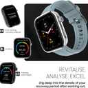 Noise ColorFit Pro 5 Max 1.96" AMOLED Display Smart Watch, 7Day Battery, BT Calling, SoS Technology, Workout Analysis, Rapid Health Tracking, Custom Button, 1 Year (Space Blue)
