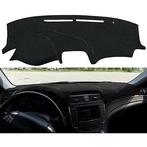 Dashboard Cover Dash Cover Mat Custom Fit for Acura TL 2004 2005 2006 2007 2008 with Climate Sensor,Without Dash Speakers and Light Sensor(Black) Y02