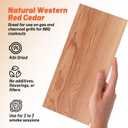 Grilling Planks, Easily Infuse Smoky Flavor into BBQ, Fish, Meat, Veggies, and More,Thick Barbecue Board Grilling Gift Idea (5.5"x11.5"-6 Pack)