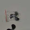 uxcell RC Boat CW Propeller 5mm Shaft 3 Vanes 52mm 1.4 P Fan Shape Pastic Black Rotating Propeller Props for RC Boat 2pcs