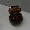 Two's Company Ruffled Tortoise Print Vase, 6.5-Inch, Glass
