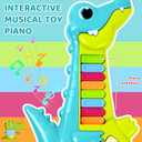 Marstone Toddler Toys for 1 2 Year Old Boy Gift: Baby Musical Toys 12-18 Months, Educational Learning Piano Guitar for Baby 1-3 with Animals and Sounds, 1st First Birthday Gifts for Kids, Girls