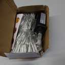 JMEXSUSS 2 Pack 100 LED White Christmas Lights Indoor, 33ft 8 Modes White String Lights Indoor Outdoor Connectable, Clear Wire Christmas String Lights for Bedroom Tree Xmas House Party Decorations