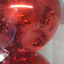 Rose Red 6.0" Christmas Balls - Extra Large Christmas Tree Decorations Shiny Shatterproof Balls Hanging Ornaments for Wedding Birthday Holiday Decorations, Set of 2pcs