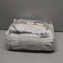 Topfinel Natural Pinch Pleated Linen Curtains 84 Inch Length 2 Panels for Bedroom Living Room Textured Cream Semi Sheer Window Curtain Boho Neutral Back Tab Pinch Pleat Drape with Hooks 84 Inches Long