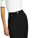 Lexi Womens Stretch Pencil Skirts with Functional Pockets, A Line & Destructed Mini Denim Skirts (8)