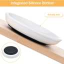 6pcs Cat Food Bowl No Spill Ceramic Cat Bowls Shallow Plates Anti Whisker Fatigue Cats Bowl Set Cats Dishes with Nonslip Silicone Bottom Shallow Wide Kitten Plates for Feeding Indoor Food Water