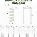 30"x84" Barn Door with Hardware Included, Sliding Glass Barn Door Bathroom Frosted Glass Barn Door 5 Panel with 5 FT Track, Closet Barn Door with Pre-drilled Holes, Need Assembly for Bedroom Kitchen