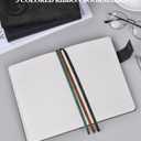 PAIBAS Blank Journal Notebook, A5 Hardcover Leather Sketchbook with 200 Pages Thick Blank Paper for Men Women, Unlined Drawing & Writing Journal, 5.9" x 8.4" Plain Notebook (black)
