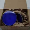 Blue Dusk to Dawn PAR38 LED Flood Light Bulbs with Auto On/Off Light Sensor for Porch Security or Landscape Lighting, Halloween, Christmas, Party, 30W = 100W, IP65 Waterproof, Pack of 2