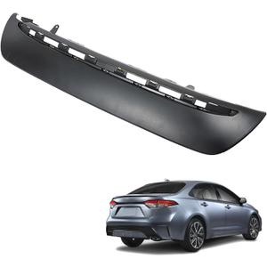 Black Rear Bumper Lower Valance Moulding Trim Cover Replacement for 2020 2021 Corolla 5216902060 52169-02060