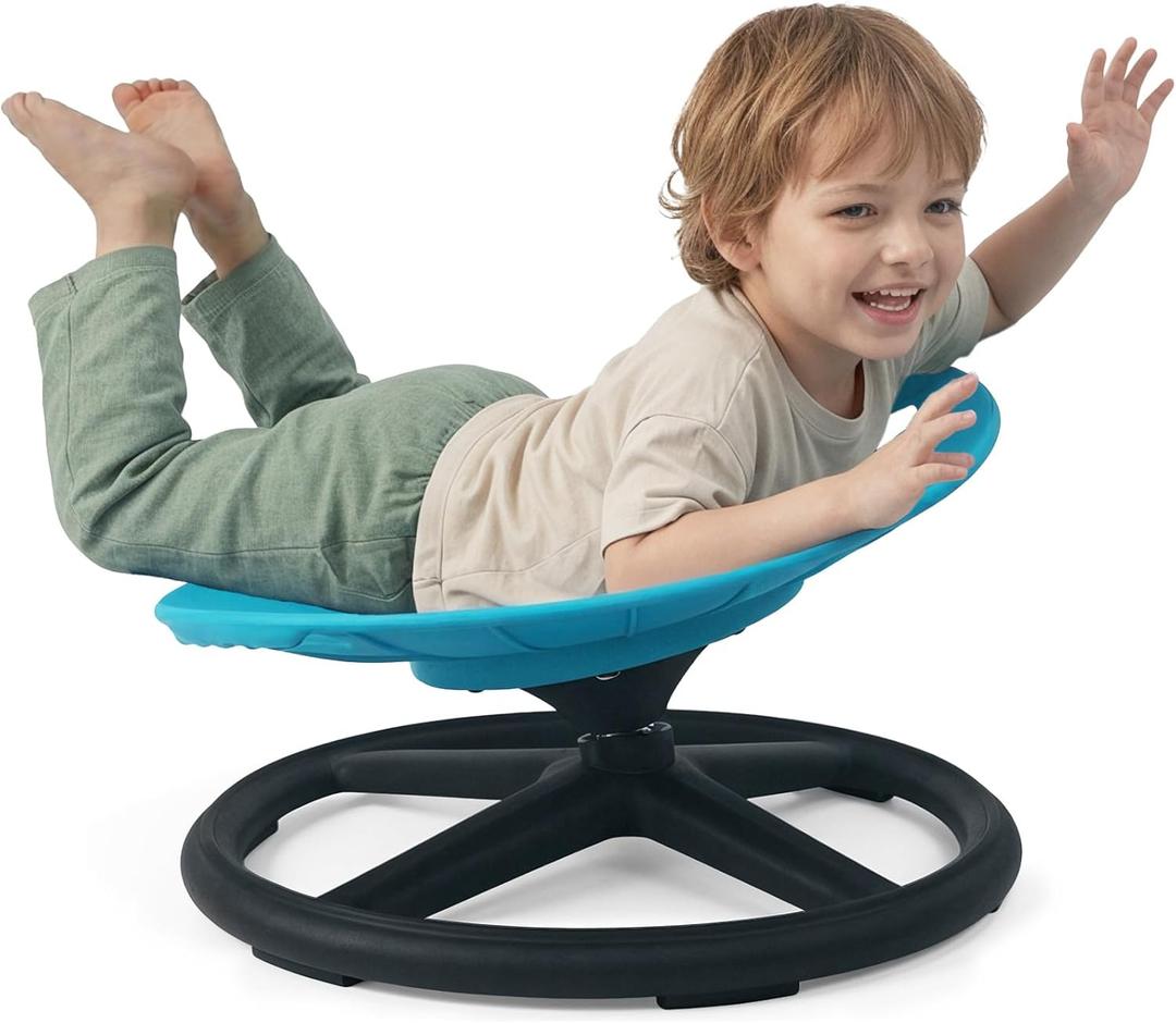 Spinning Chair for Autistic kids, Sensory Chair for Kids Autism, Swivel Chair for Children with ADHD, Sit and Spin Calming Gift to Improve Focus, Body Balance, Sensory Toy for Toddler 3 to 10, Small