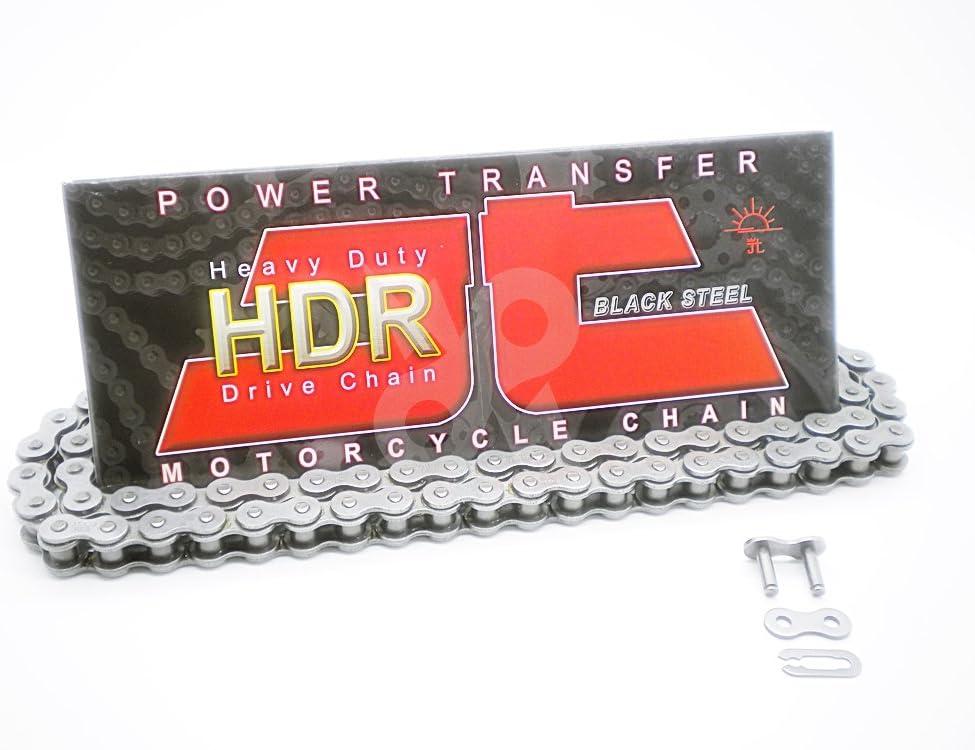 JT Chain JTC428HDR134SL (428 Series) Black Steel 134 Link Heavy Duty Non O-Ring Chain with Connecting Link