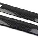 Carbon Fiber Rear Car Logo Both Sides Decorative Strip Cover Tirm Accessories for 2018-2021 Chevrolet Traverse