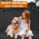NECKORY Backseat Cover for Dogs, Waterproof and Non-Slip Pet Bench Seat Covers, Car Seat Protector for Back Seat, Universal Size Rear Car Seat Cover Fits Cars, Trucks and SUVs, L-Black