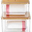 Hudgan 2 Pack Large Trash Bag Dispenser, 2 in 1 Garbage Bag and Dishwasher Pods Organizer Under Sink