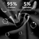 CAILECOTTON Womens Boxer Briefs Underwear Cotton Full Coverage Seamless Panties Soft Stretch Boxer Briefs 1 Packs Black (Black)