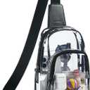 LATMAP Clear Bag for Stadium Events, Clear Purse for Women Stadium Crossbody Bag, Transparent Bag for Concerts Sports