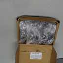 Square Handrail Brackets for Staircase Stair Railing Brackets with Screws (Pack of 5) (Textured Black)